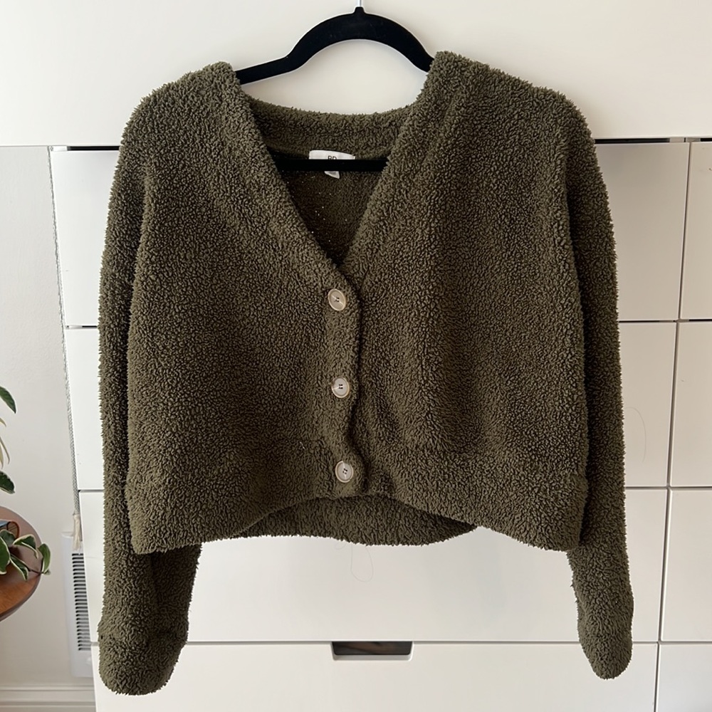 Cozy Green Fall Sweater